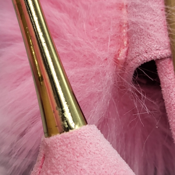 Cape Robbin Fuji Pink Fur High Heels - Picture 7 of 12